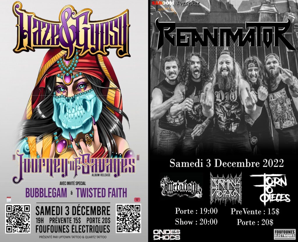 HAZE & GYPSY BUBBLEGAM TWISTED FAITH REANIMATOR METALIUM DEMISE OF THE CROWN TORN TO PIECES