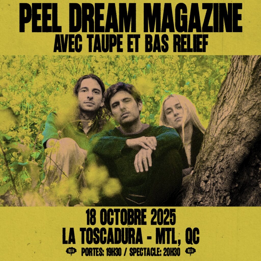 PEEL DREAM MAGAZINE TAUPE BAS RELIEF