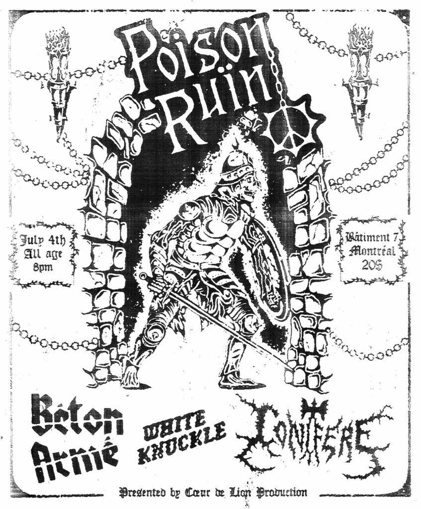 POISON RUIN BÉTON ARMÉ WHITE KNUCKLE CONIFÈRE