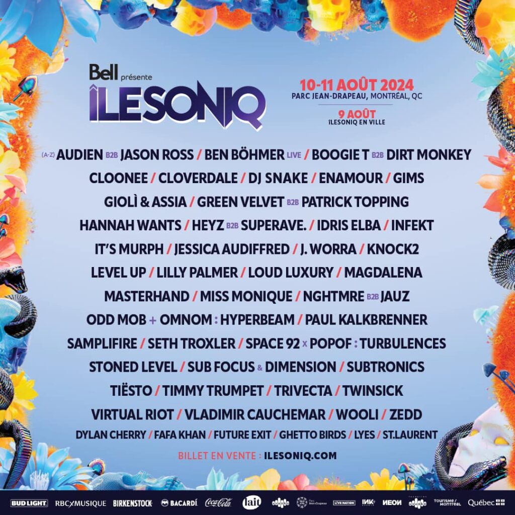 ILE SONIQ AUDIEN B2B JASON ROSS BEN BÖHMER (LIVE) BOOGIE T B2B DIRT MONKEY CLOONEE CLOVERDALE DJ SNAKE ENAMOUR GIMS GIOLÌ & ASSIA GREEN VELVET B2B PATRICK TOPPING HANNAH WANTS HEYZ B2B SUPERAVE. IDRIS ELBA INFEKT IT’S MURPH JESSICA AUDIFFRED J. WORRA KNOCK2 LEVEL UP LILLY PALMER LOUD LUXURY MAGDALENA MASTERHAND MISS MONIQUE NGHTMRE B2B JAUZ ODD MOB ONMON HYPERBEAM PAUL KALKBRENNER SAMPLIFIRE SETH TROXLER SPACE 92 X POPOF TURBULENCES STONED LEVEL SUB FOCUS & DIMENSION SUBTRONICS TIËSTO TIMMY TRUMPET TRIVECTA TWIN SICK VIRTUAL RIOT VLADIMIR CAUCHEMAR WOOLI ZEDD DYLAN CHERRY FAFA KHAN FUTURE EXIT GHETTO BIRDS LYES ST. LAURENT