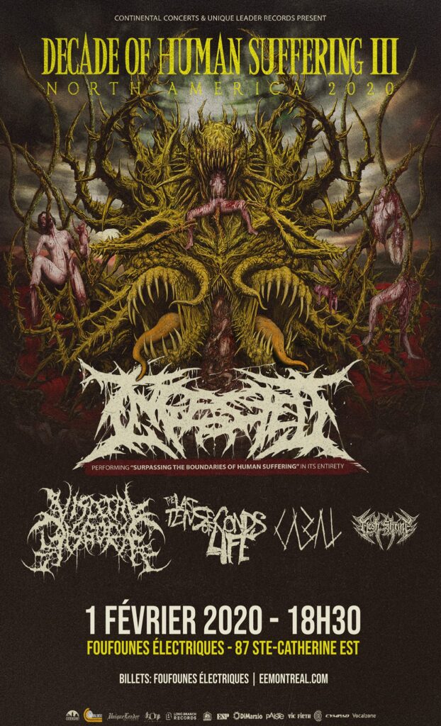 INGESTED VISCERAL DISGORGE THE LAST TEN SECONDS OF LIFE CABAL FLESH SHRINE
