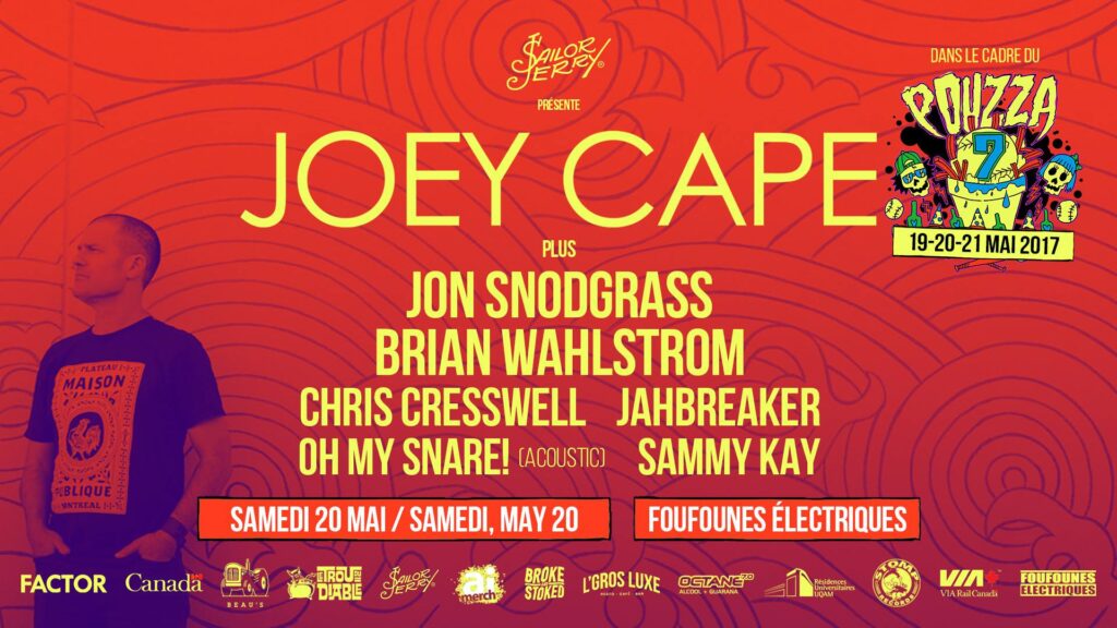 JOEY CAPE JON SNODGRASS BRIAN WAHLSTROM CHRIS CRESSWELL JAHBREAKER OH MY SNARE! SAMMY KAY