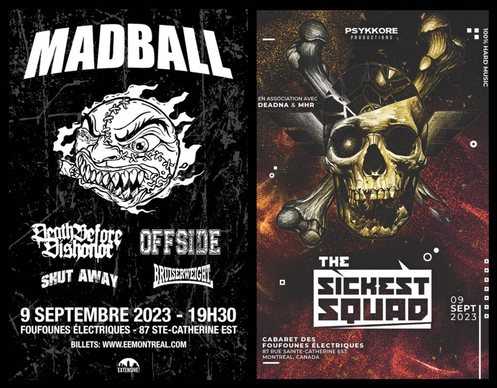 MADBALL DEATH BEFORE DISHONOR OFFSIDE SHUT AWAY BRUISERWEIGHT THE SICKEST SQUAD