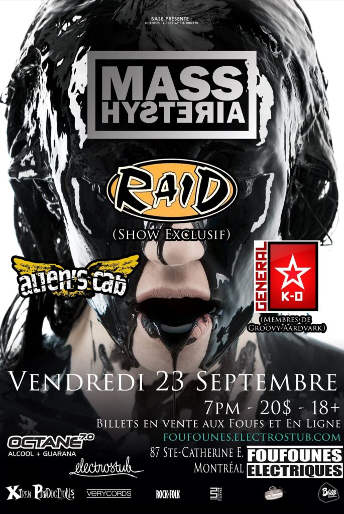 MASS HYSTERIA RAID ALIEN’S CAB GENERAL K-O