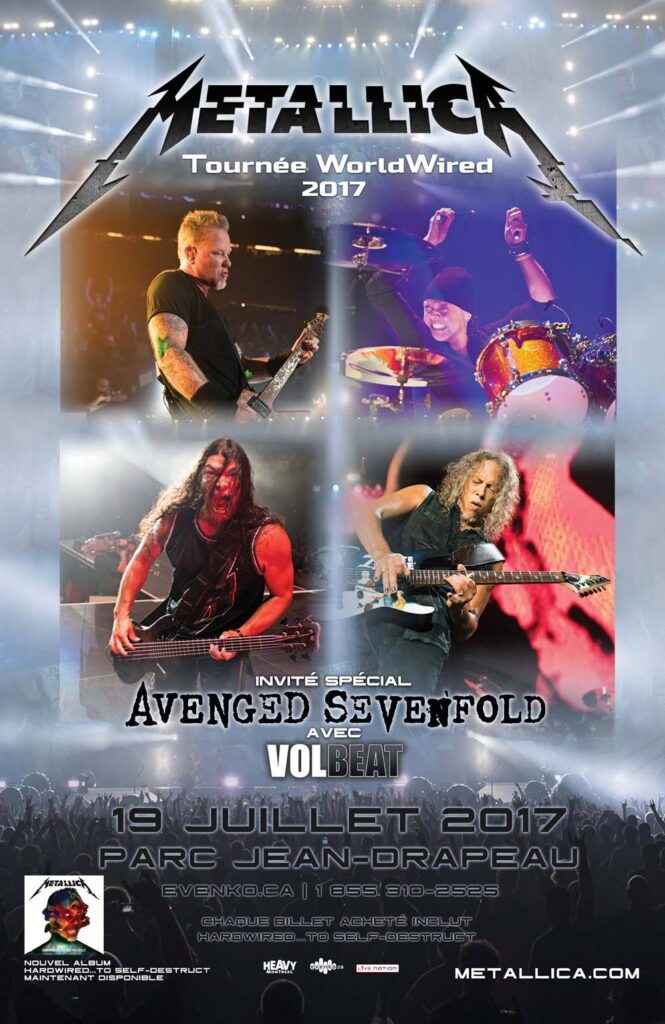METALLICA AVENGED SEVENFOLD VOLBEAT