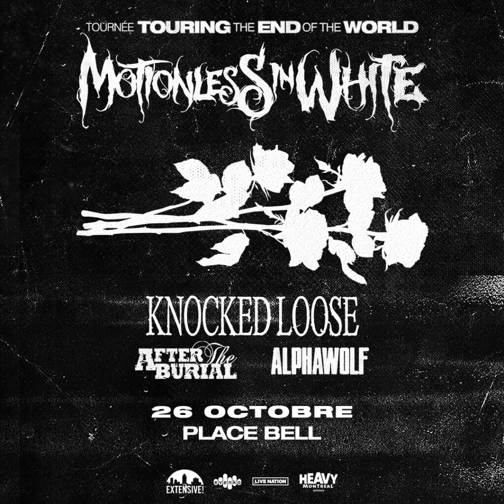 MOTIONLESS IN WHITE KNOCKED LOOSE AFTER THE BURIAL ALPHAWOLF