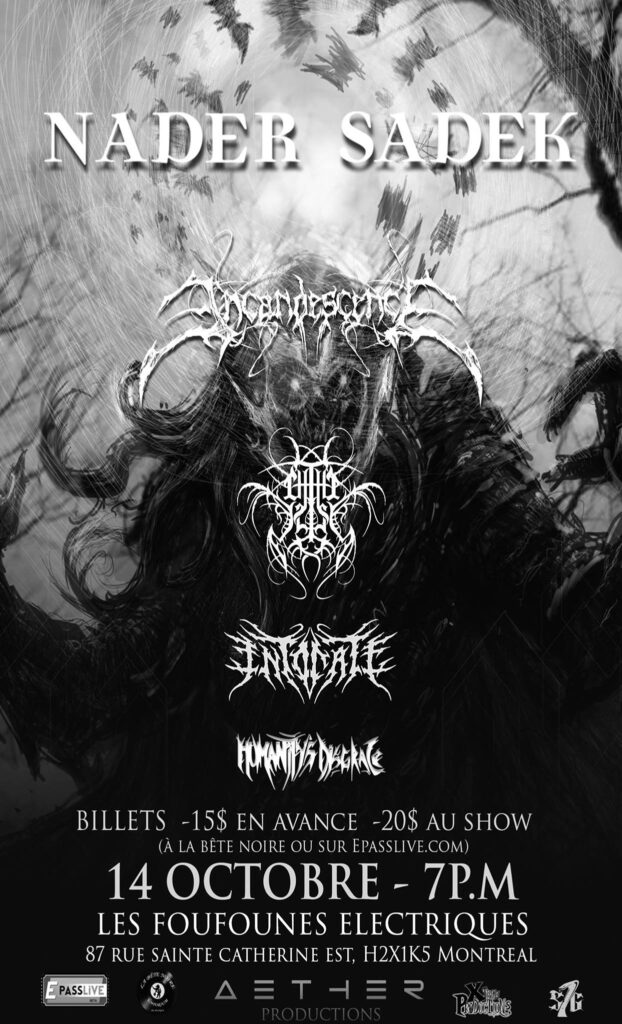 NADER SADEK INCANDESCENCE CHTHE’ILIST INTONATE HUMANITY’S DISGRACE