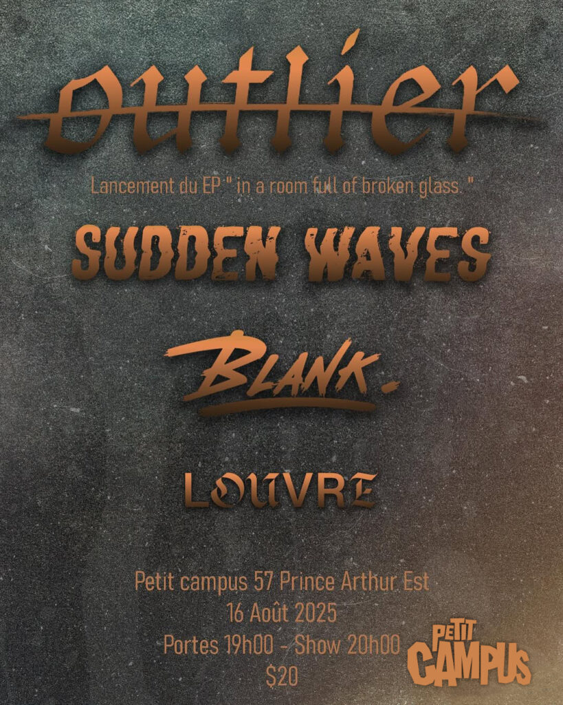 OUTLIER SUDDEN WAVES BLANK LOUVRE