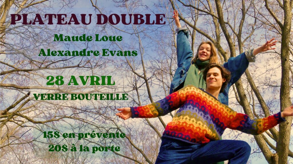 PLATEAU DOUBLE MAUDE LOUE ALEXANDRE EVANS