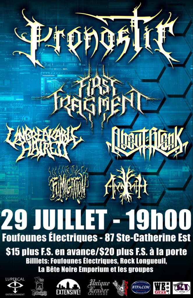 PRONOSTIC FIRST FRAGMENT UNBREAKABLE HATRED FUMIGATION