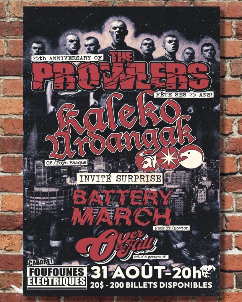 THE PROWLERS KALEKO URDANGAK BATTERY MARCH