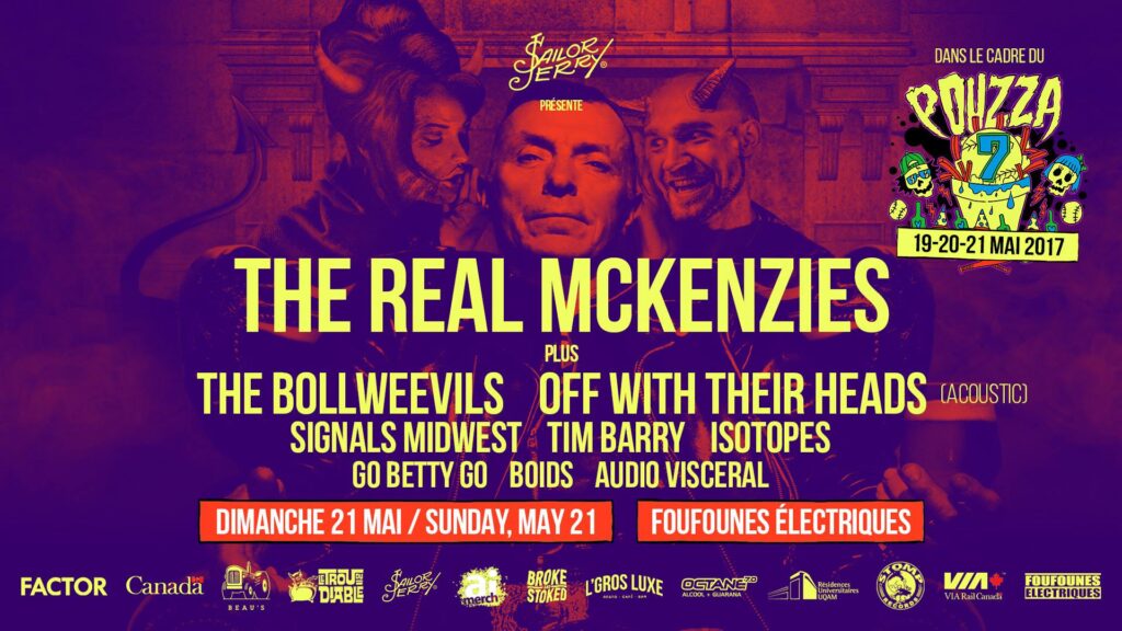 THE REAL MCKENZIES THE BOLLWEEVILS OFF WITH THEIR HEADS SIGNALS MIDWEST TIM BARRY ISOTOPES GO BETTY GO BOIDS AUDIO VISCERAL