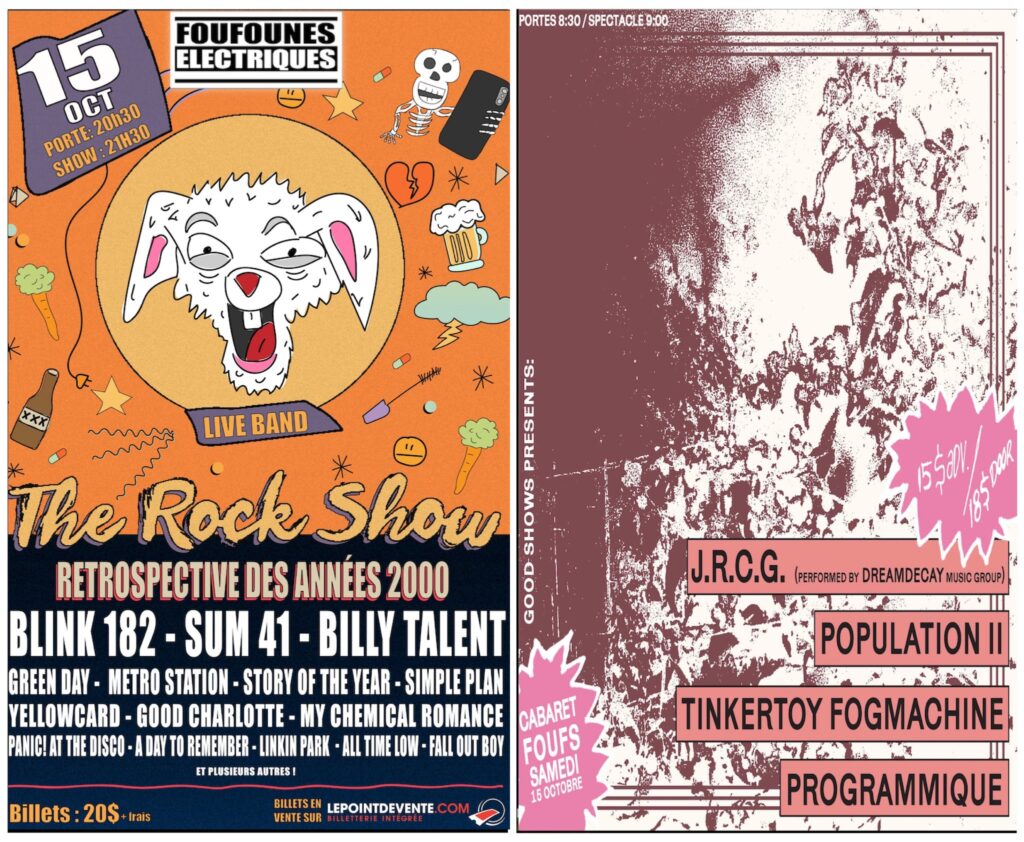 THE ROCK SHOW J.R.C.G. POPULATION II TINKERTOY FOGMACHINE PROGRAMMIQUE