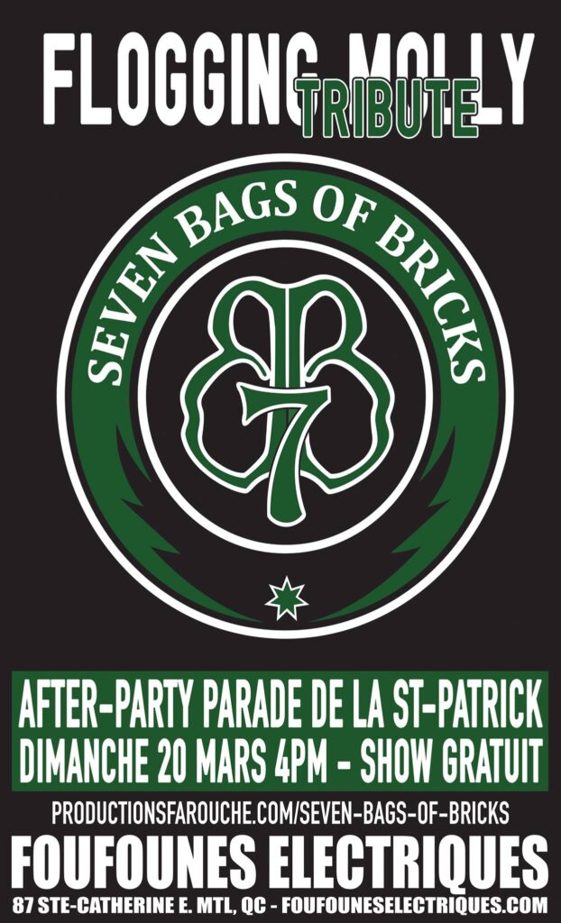 SEVEN BAGS OF BRICKS TRIBUTE TO FLOGGING MOLLY