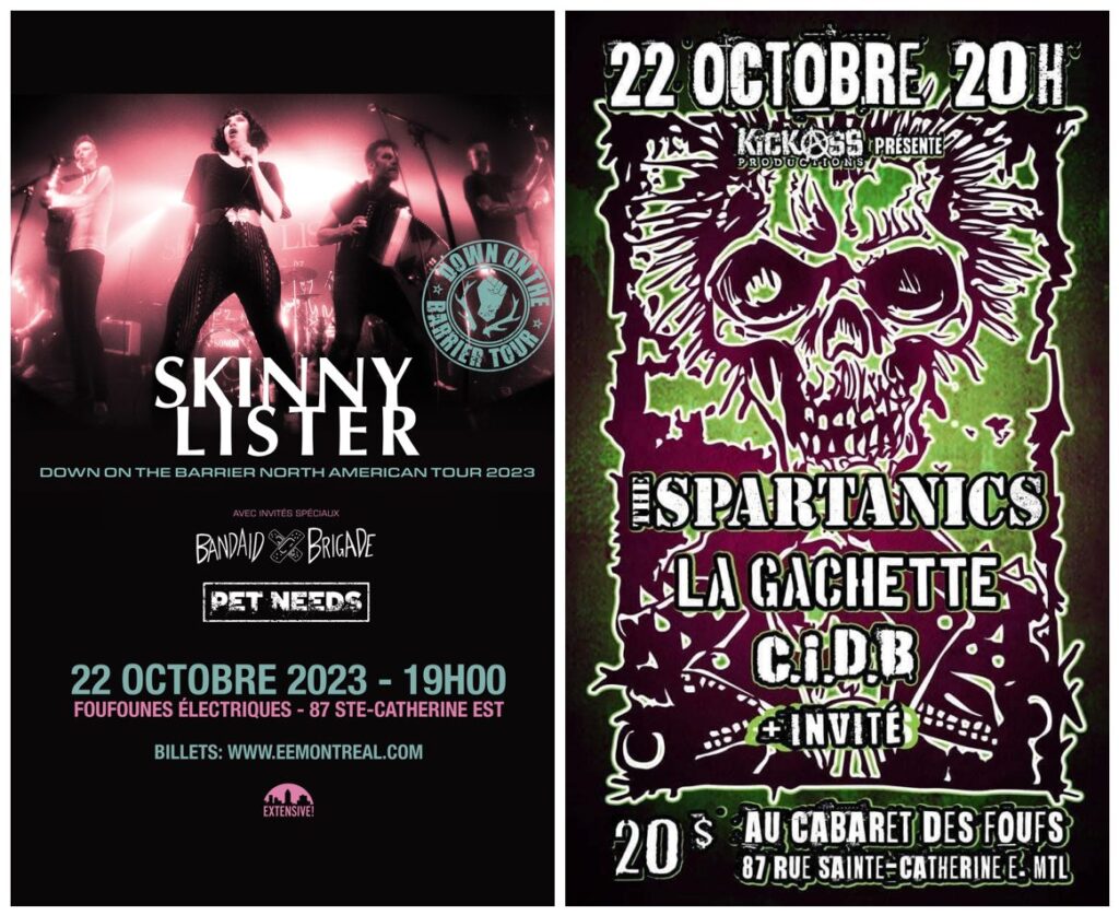 SKINNY LISTER BANDAID BRIGADE PET NEEDS THE SPARTANICS LA GACHETTE C.I.D.B.