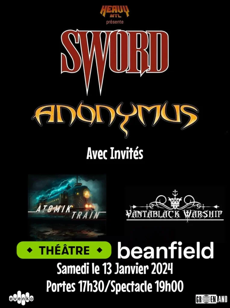 SWORD ANONYMUS VANTABLACK WARSHIP ATOMIK TRAIN