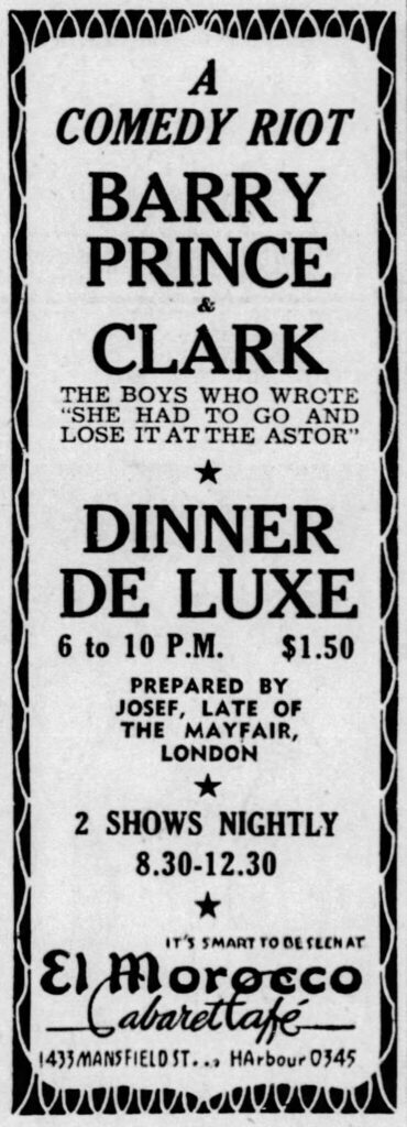 BARRY PRINCE & CLARK