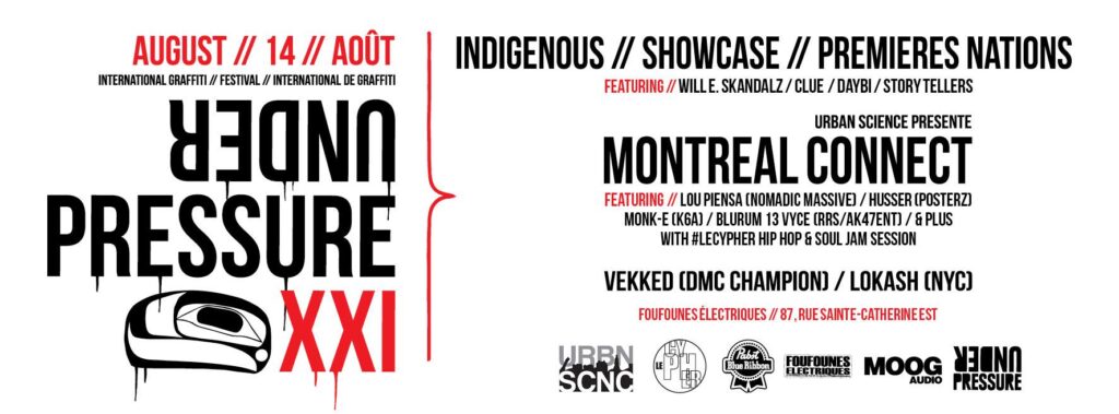 UNDER PRESSURE WILL E. SKANDALZ CLUE DAYBI STORY TELLERS LOU PIENSA (NOMADIC MASSIVE) HUSSER (POSTERZ) MONK-E (K6A) BLURUM 13 VYCE (RRS/AK47ENT) VEKKED (DMC CHAMPION) LOKASH (NYC)