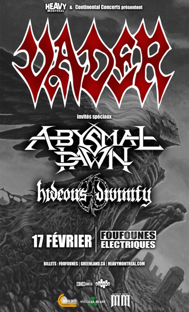 VADER ABYSMAL DAWN HIDEOUS DIVINITY