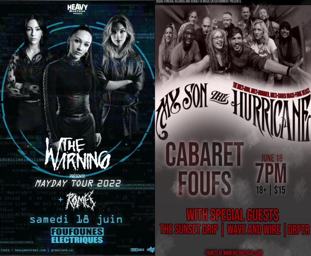 THE WARNING ROMES MY SON THE HURRICANE THE SUNSET DRIP WAVE AND WIRE DRFTR