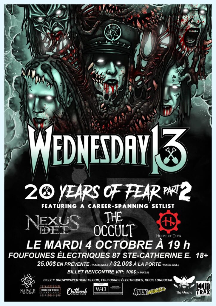 WEDNESDAY 13 NEXUS DEI THE OCCULT HOUSE OF DUSK