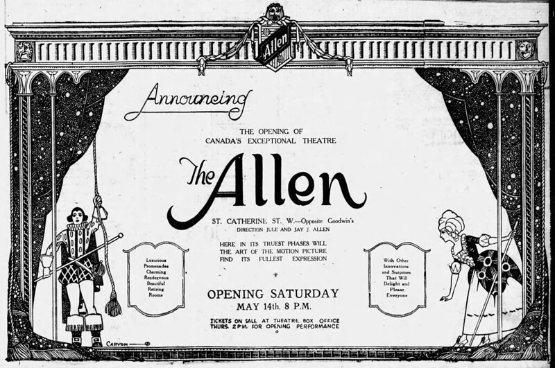 OUVERTURE DU ALLEN THEATRE