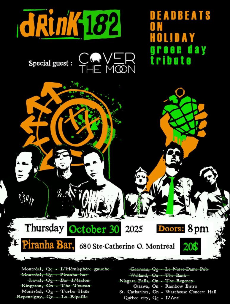 DRINK-182 COVER THE MOON DEADBEATS ON HOLIDAY