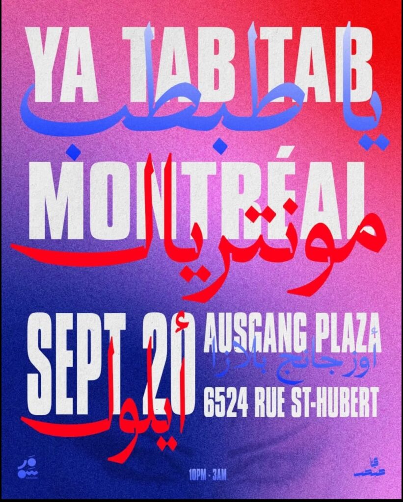 YA TAB TAB MONTRÉAL