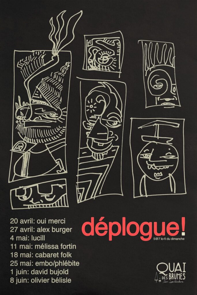 OUI MERCI ALEX BURGER LUCILL MÉLISSA FORTIN CABARET FOLK EMBO / PHLÉBITE DAVID BUJOLD OLIVIER BÉLISLE