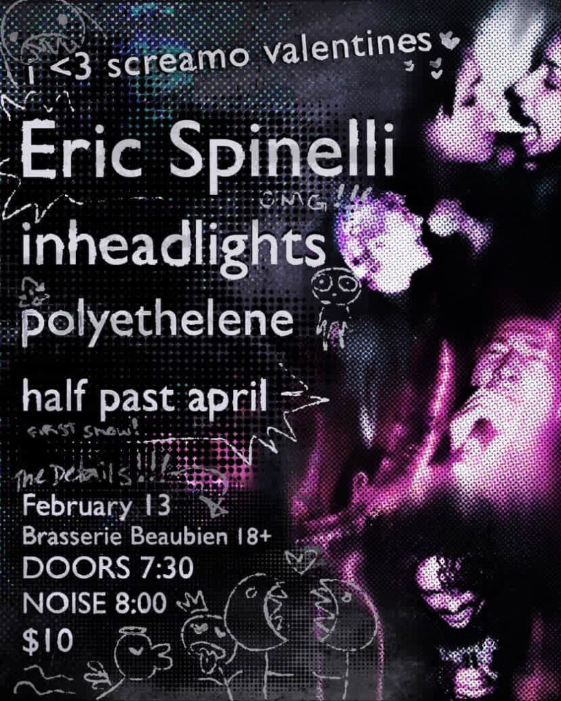 ERIC SPINELLI INHEADLIGHTS POLYETHELENE HALF PAST APRIL