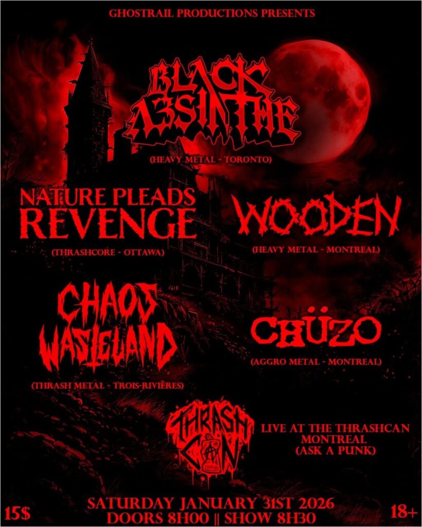 BLACK ABSINTHE NATURE PLEADS REVENGE WOODEN CHAOS WASTELAND CHÜZO