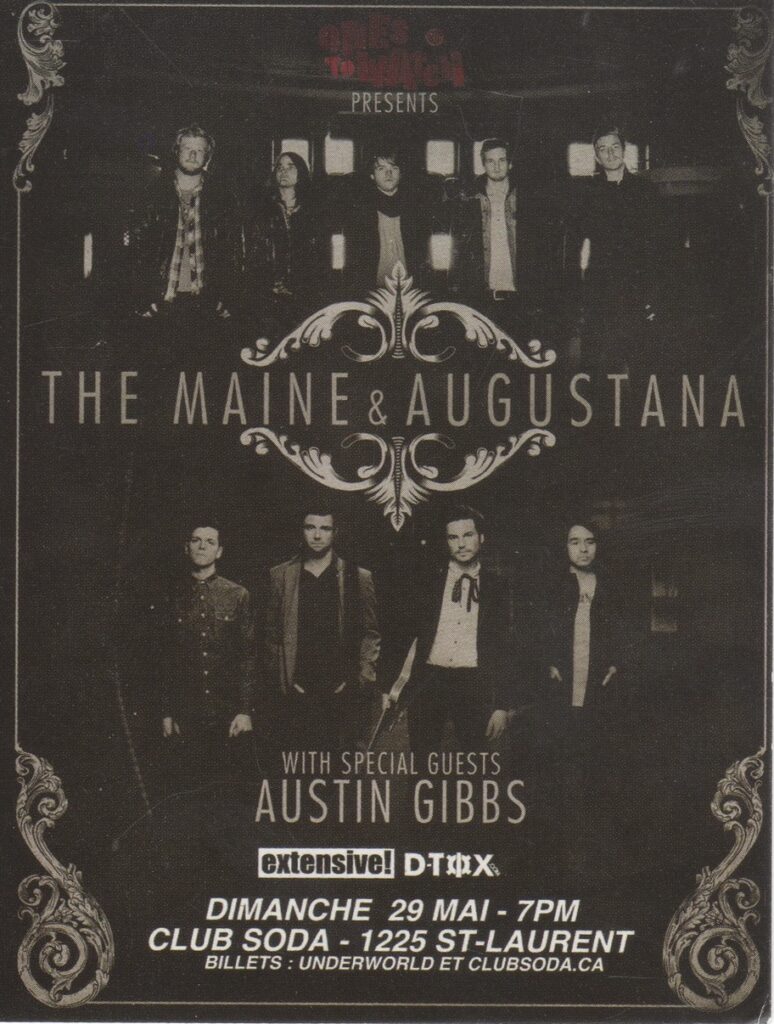 THE MAINE AUGUSTANA AUSTIN GIBBS