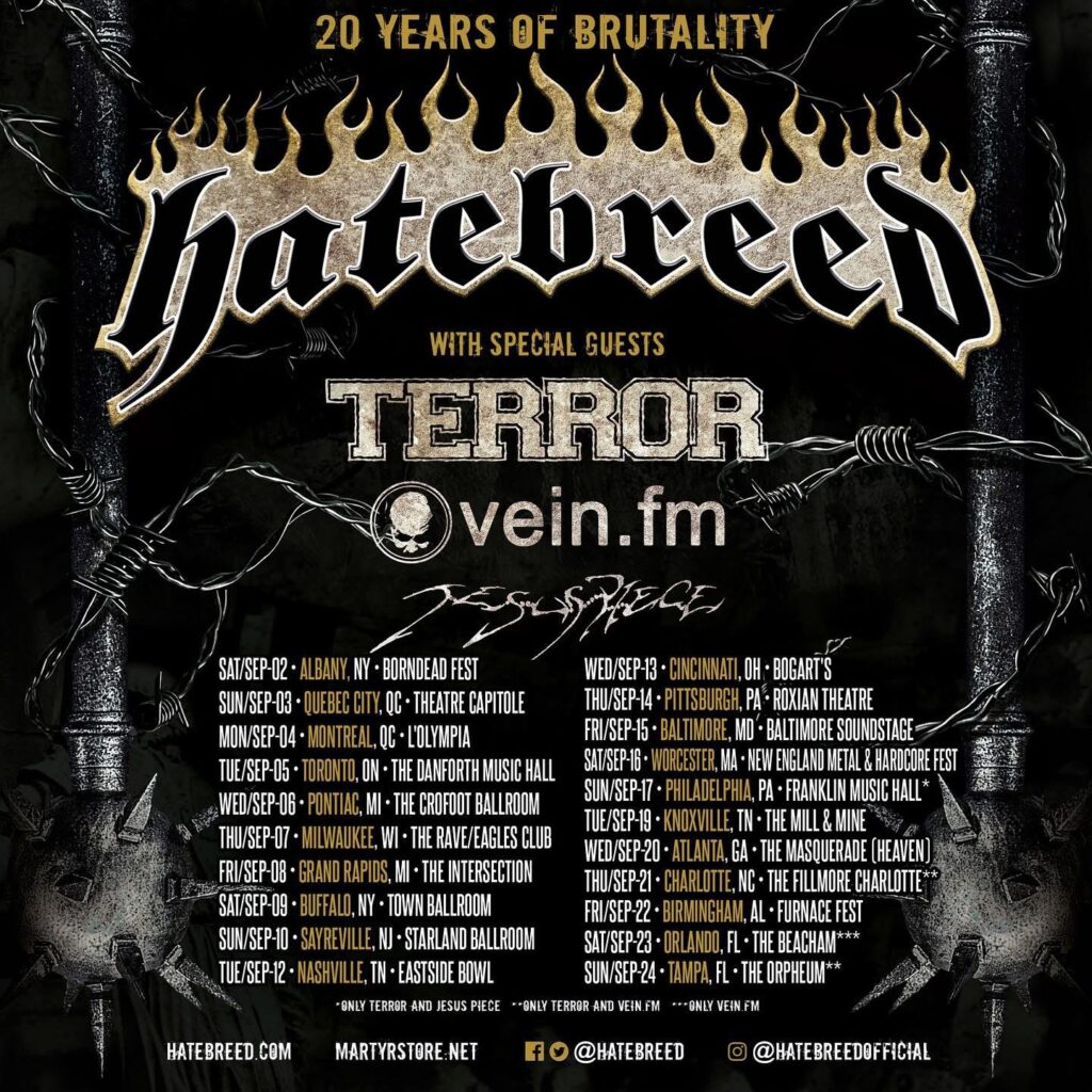 HATEBREED TERROR VEIN.FM JESUS PIECE