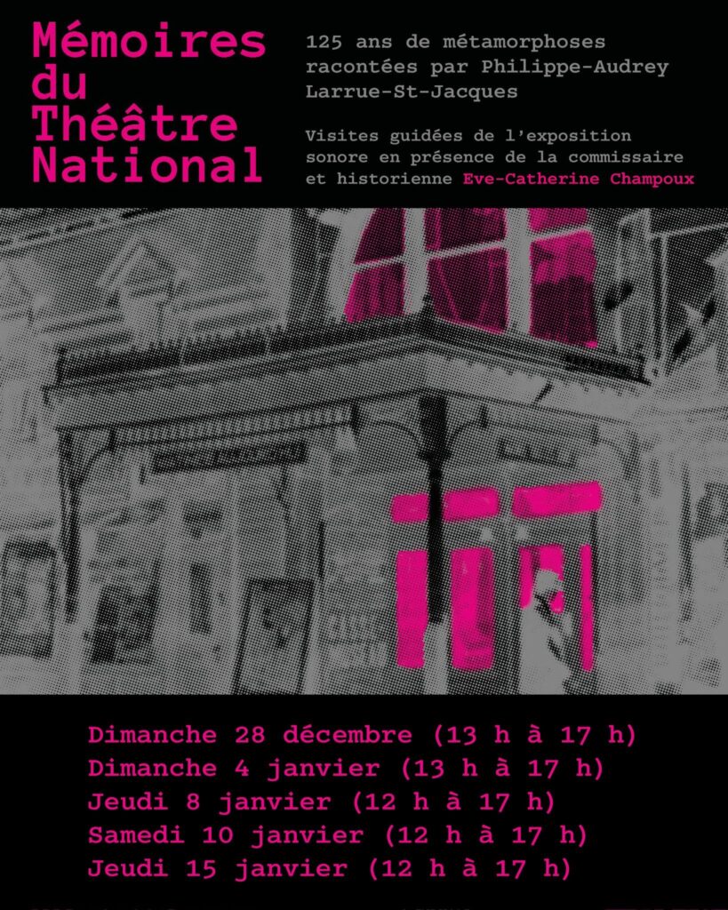 MÉMOIRES DU THÉÂTRE NATIONAL