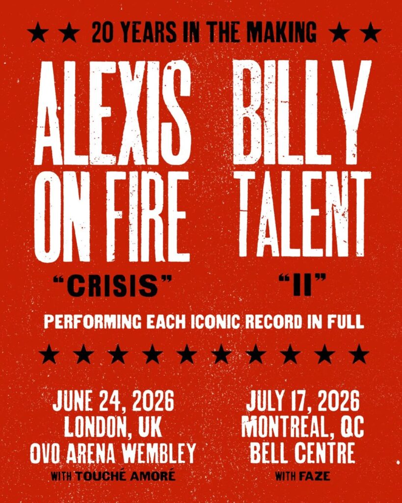 ALEXISONFIRE BILLY TALENT