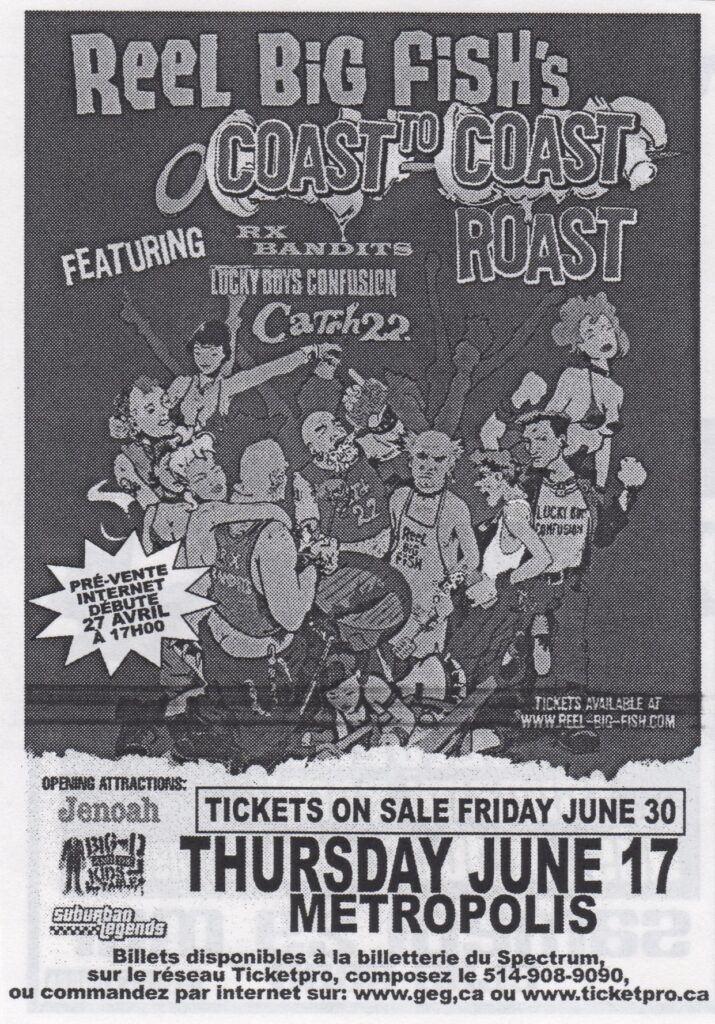 REEL BIG FISH RX BANDITS LUCKY BOYS CONFUSION CATCH 22