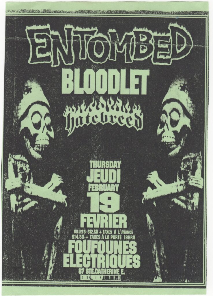 ENTOMBED BLOODLET HATEBREED