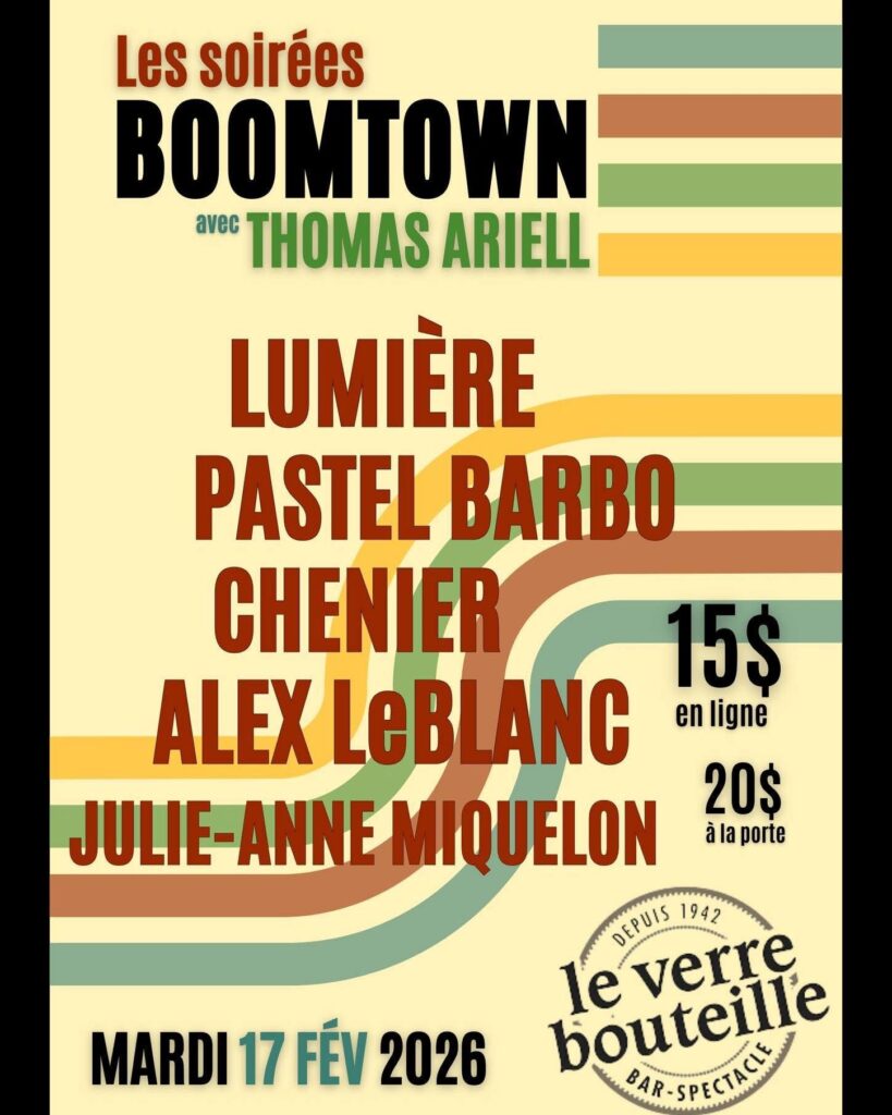 LUMIÈRE PASTEL BARBO CHENIER ALEX LEBLANC JULIE-ANNE MIQUELON