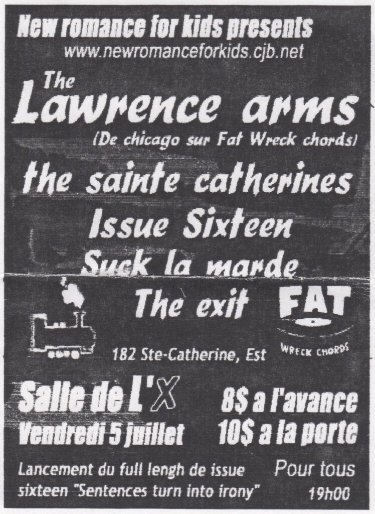 LAWRENCE ARMS THE SAINTE CATHERINES ISSUE 16 SUCK LA MARDE EXIT