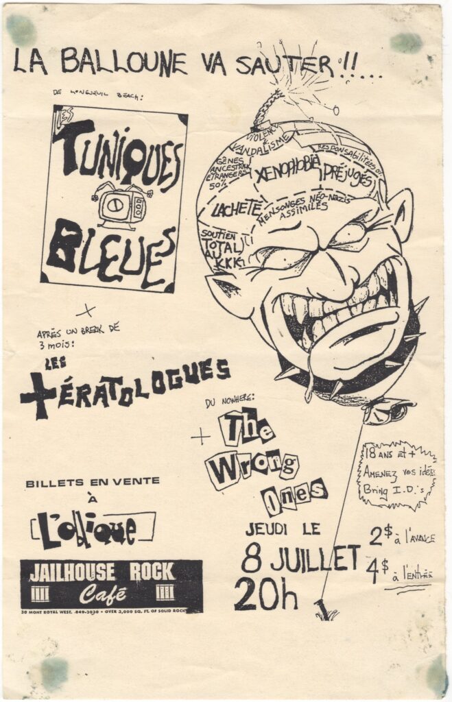TUNIQUES BLEUES LES TÉRATOLOGUES THE WRONG ONES
