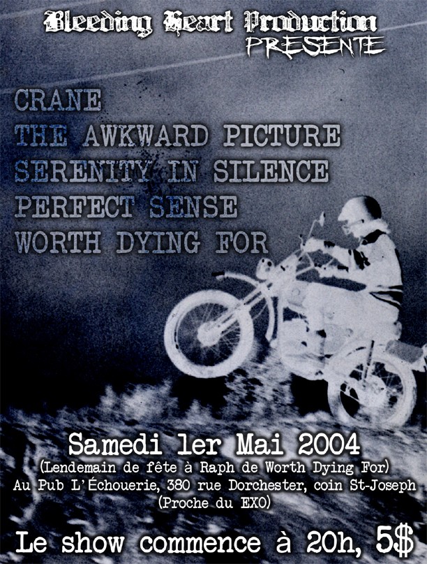 CRANE THE AWKWARD PICTURE SERENITY IN SILENCE PERFECT SENSE WORTH DYING FOR