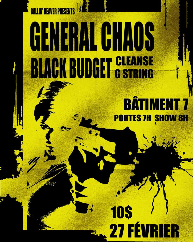 GENERAL CHOAS BLACK BUDGET CLEANSE G-STRING