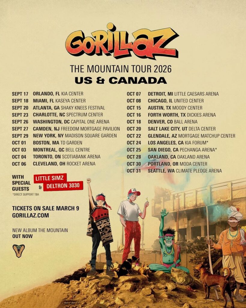 GORILLAZ LITTLE SIMZ DELTRON 3030