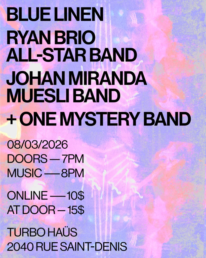 BLUE LINEN RYAN BRIO ALL-STAR BAND JOHAN MIRANDA MUESLI BAND