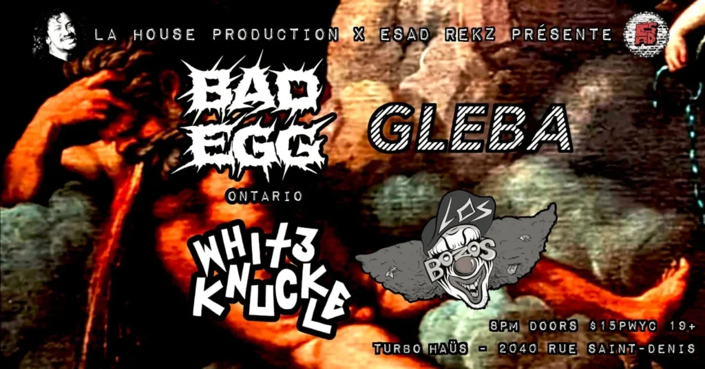 BAD EGG WHITE KNUCKLES GLEBA LOSO BOZOS
