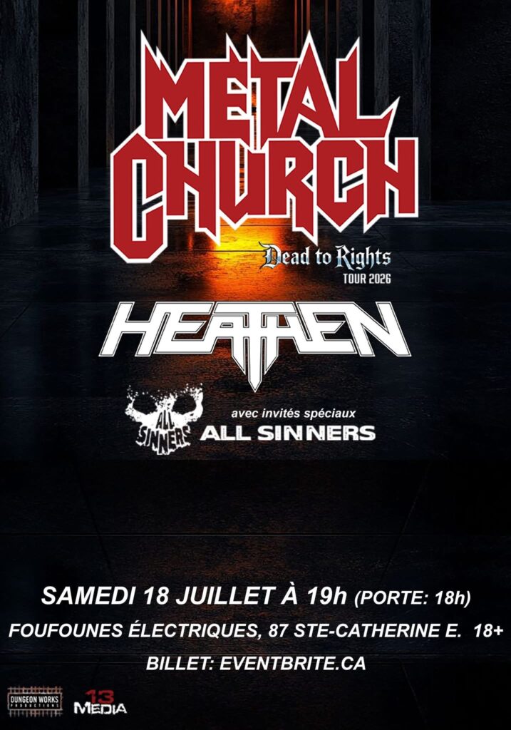METAL CHURCH HEATHEN ALL SINNERS