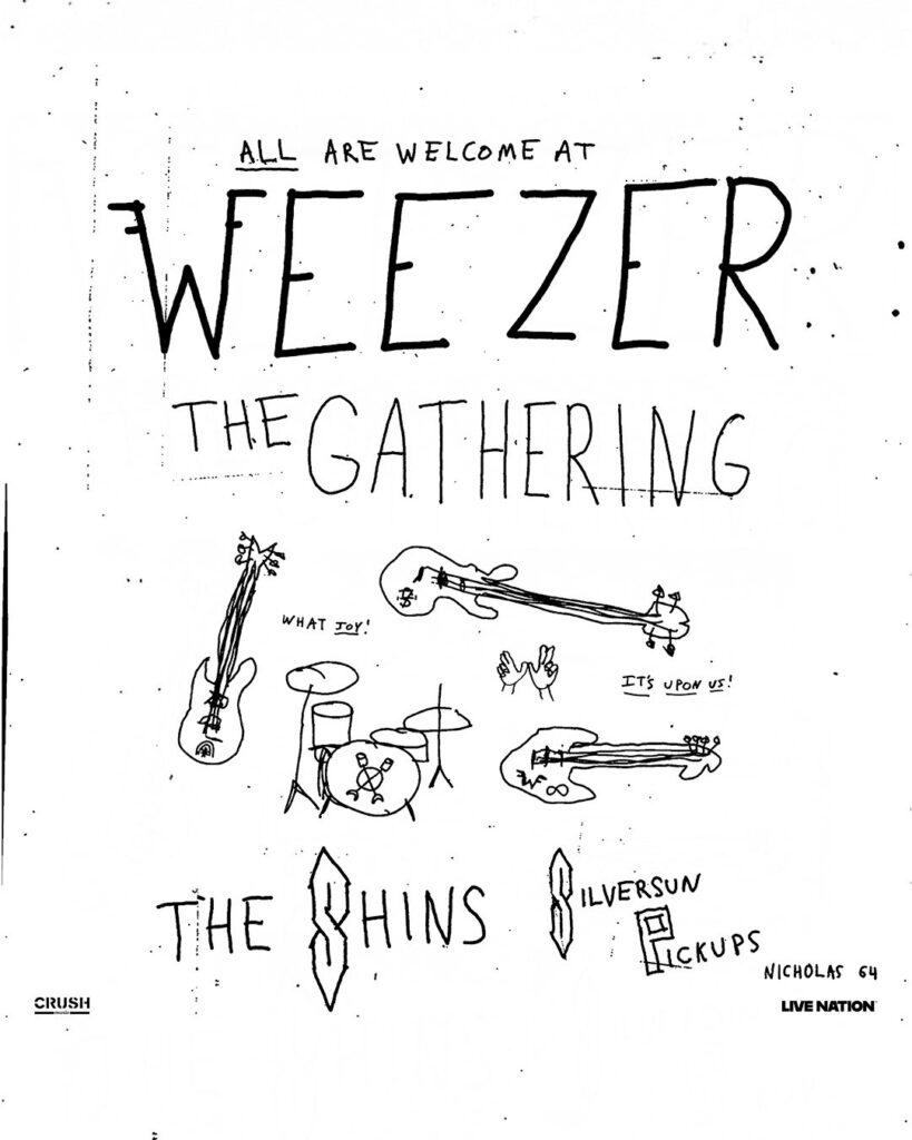 WEEZER THE SHINS SILVERSUN PICKUPS