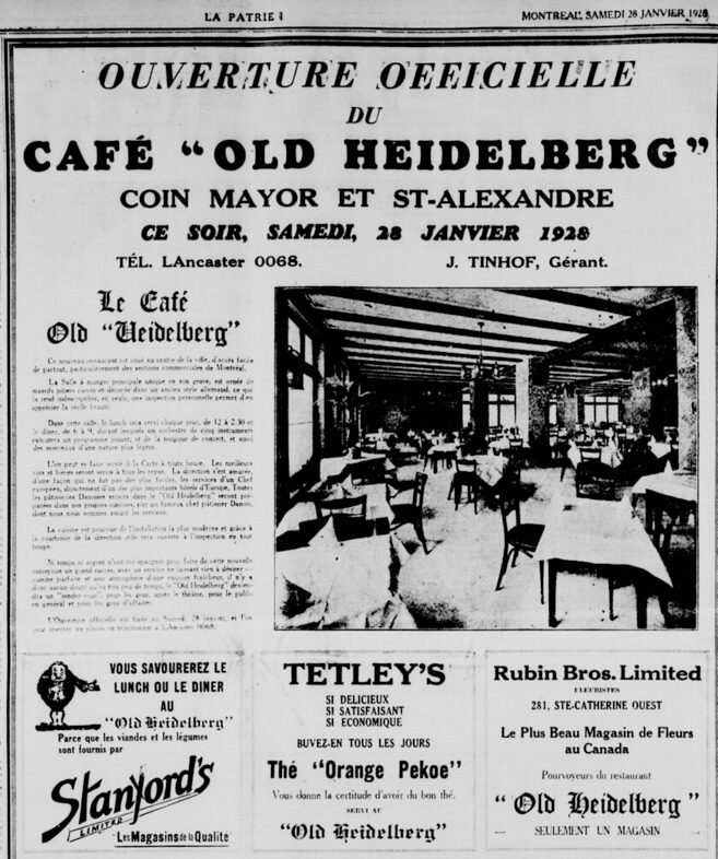 Annonce — Old Heidelberg