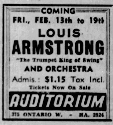 Annonce — Louis Armstrong