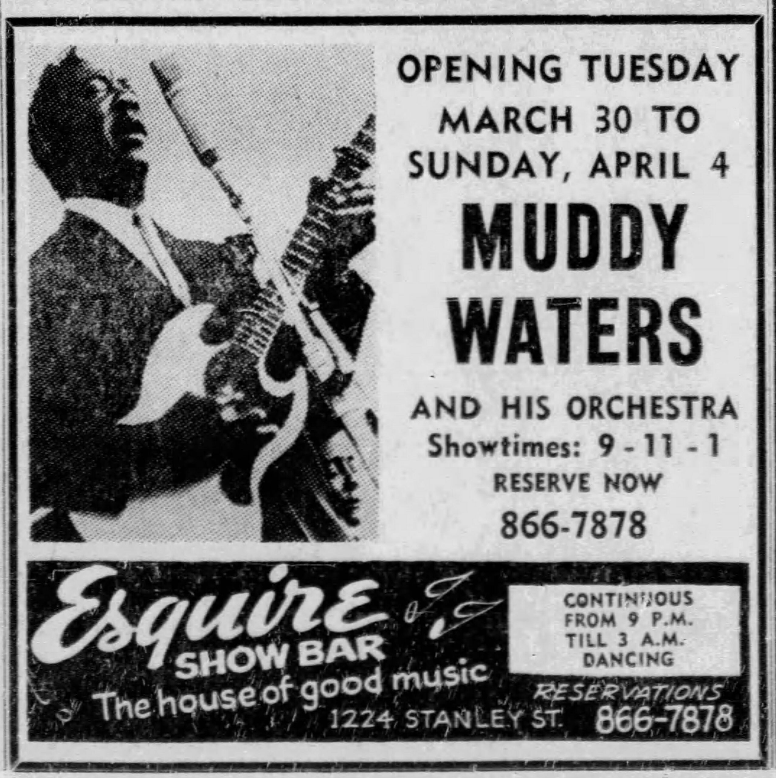 Annonce — Muddy Waters